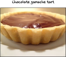 Chocolate ganache tart