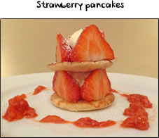 Strawberry pancakes