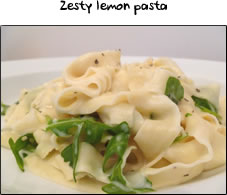 Zesty lemon pasta